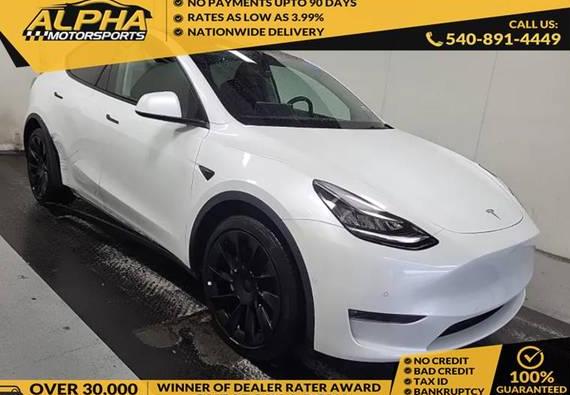 TESLA MODEL Y 2021 5YJYGDEE9MF068170 image